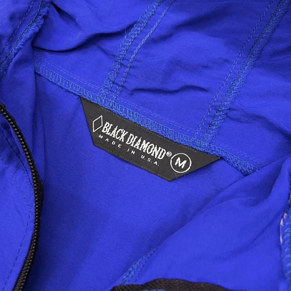 Vintage 90s Black Diamond BF Goodrich Aerospace VT Blue Windbreaker Jacket Hood